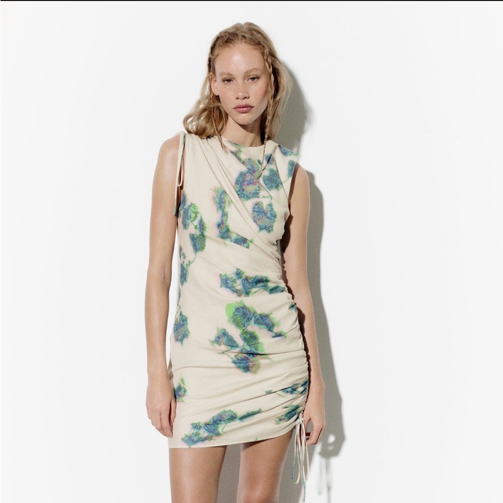 Zara Linen Blend Dress